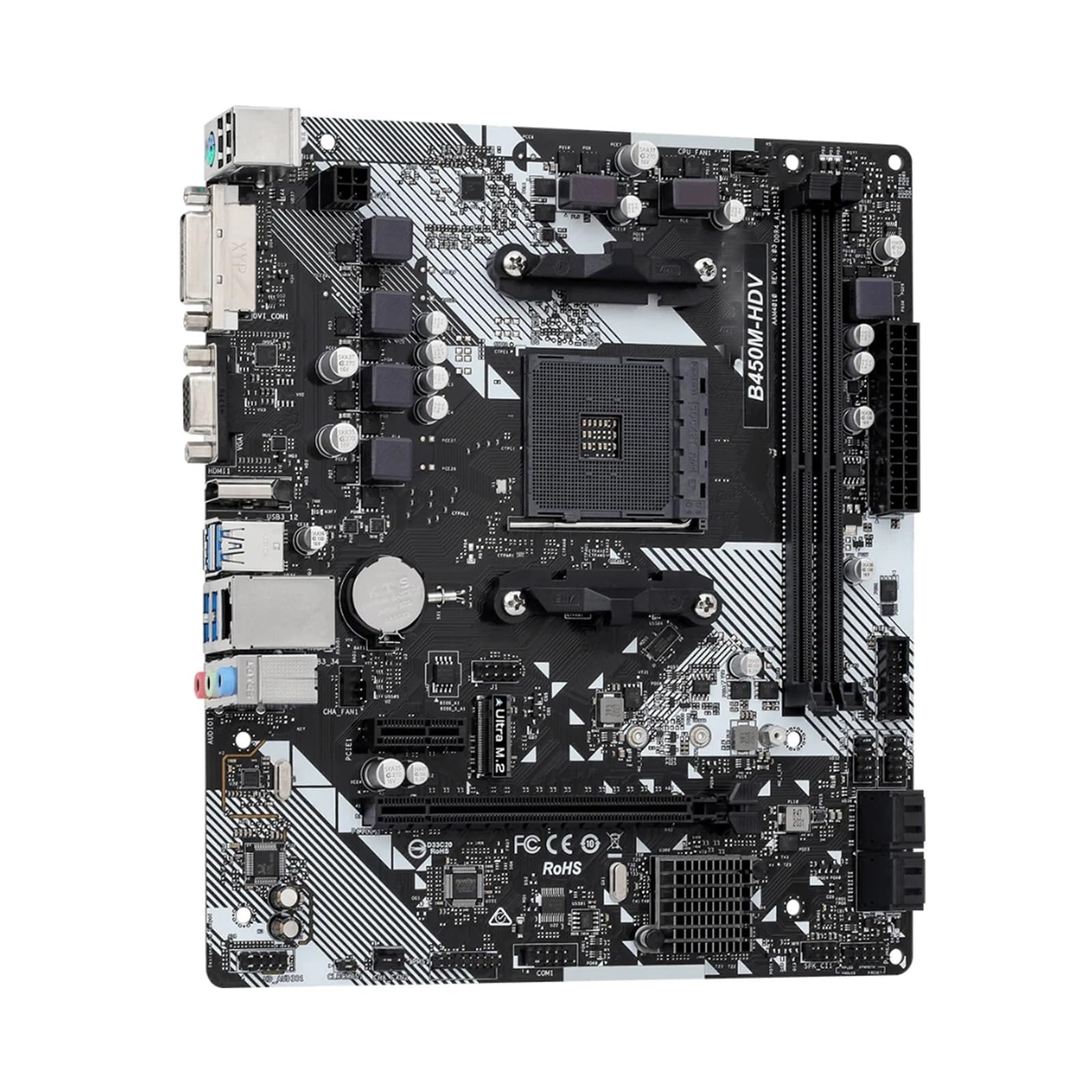 Motherboard Fit for ASROCK B450M-HDV R4.0 B450 Motherboard AM4